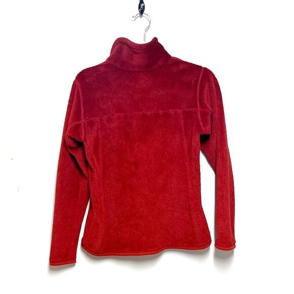 Patagonia Womens Re-Tool Snap-T Fleece Pullover Sweater Rust Red Sz S - Picture 3 of 6